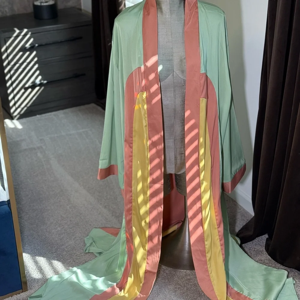 Colorful Women's Kimono Jacket - Picture 2 of 5